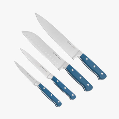 Superior 4 Piece Kitchen Knife set - Royal Blue - Loft&Timber