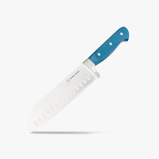 Superior 7 inch Santoku Knife - Royal Blue - Loft&Timber