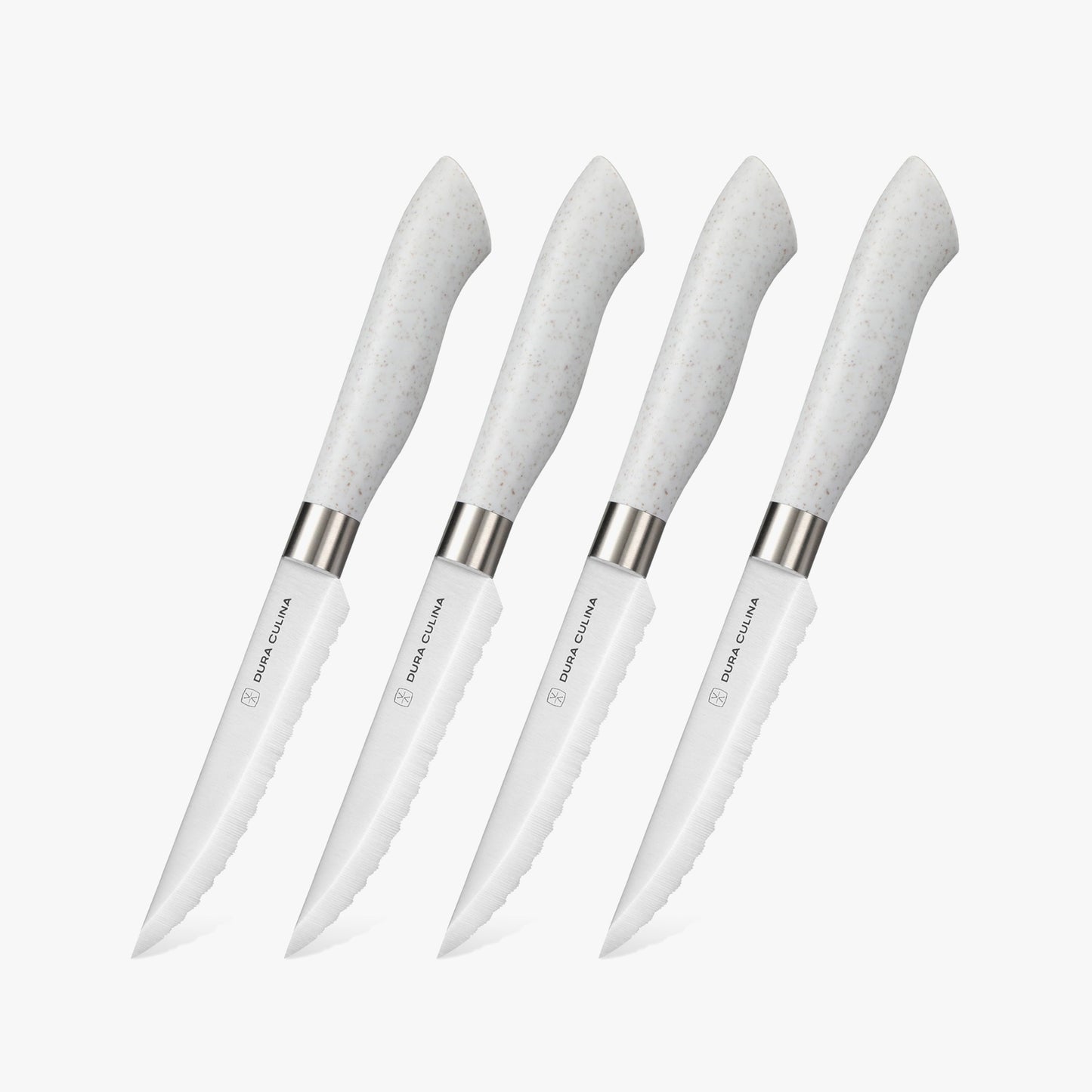 EcoCut 4 Piece Steak Knife Set, Grey-0