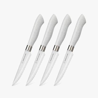 EcoCut 4 Piece Steak Knife Set, Grey-0