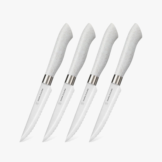 EcoCut 4 Piece Steak Knife Set, Grey-0