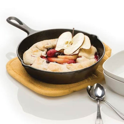 8-inch Pre-Seasoned Cast Iron Skillet Frying Pan with Pour Spouts Made in USA - Loft&Timber