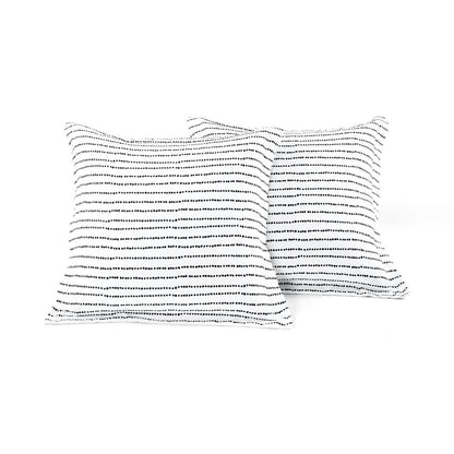 Full/Queen Scandinavian Chevron 5 Piece Black White Lightweight Comforter Set - Loft&Timber