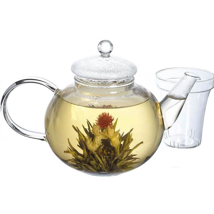 Borosilicate Glass 1.32 Quart Teapot with Removable Infuser - Loft&Timber