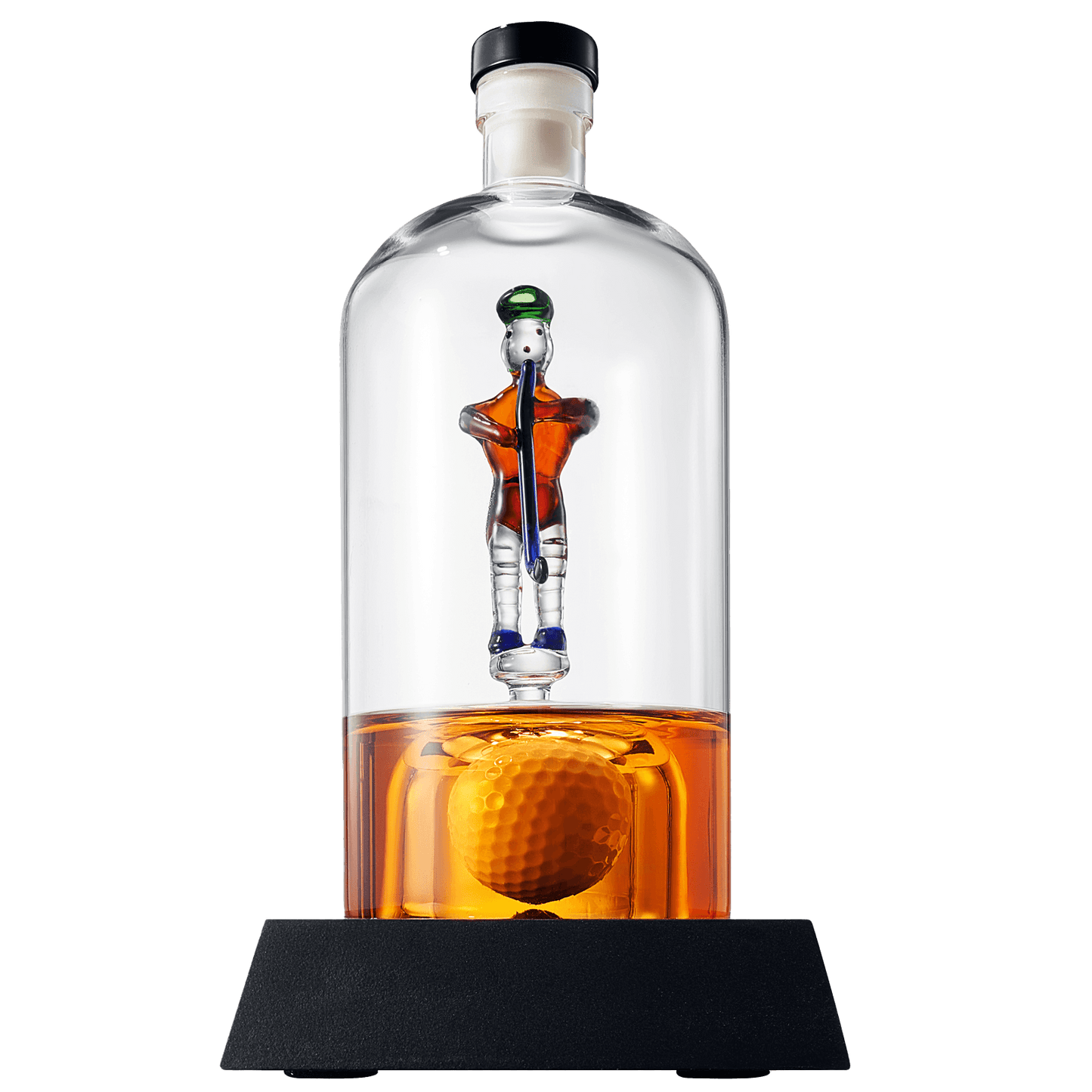 Golfer Decanter Whiskey Decanter - The Wine Savant, Golf Gifts for Both Men & Women, Golf Accessories, Golfer Gifts, Based on A Replica Human Golfing (750ml Decanter) - Loft&Timber