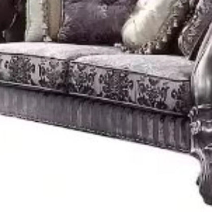 HMS 76" Purple Platinum Velvet Chesterfield Loveseat - Loft&Timber