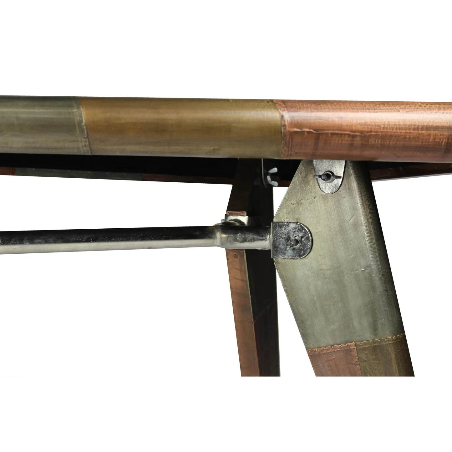 HMS 55” Copper Aluminum Writing Desk - Loft&Timber