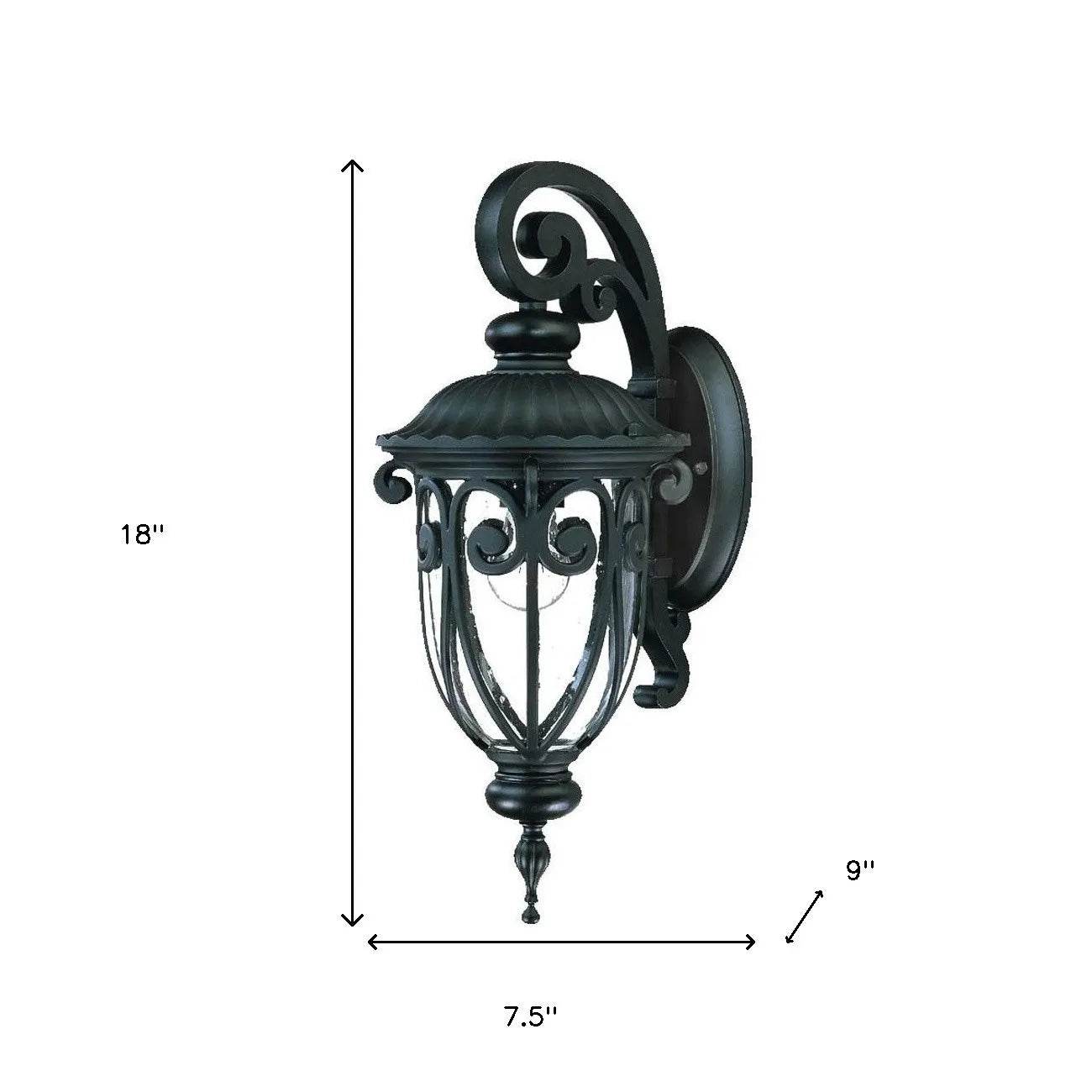 HMS Matte Black Hanging Goblet Wall Light Stylish Wall Lamps - Loft&Timber
