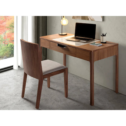 HMS 47" White and Brown Marble Wood Computer Desk - Loft&Timber