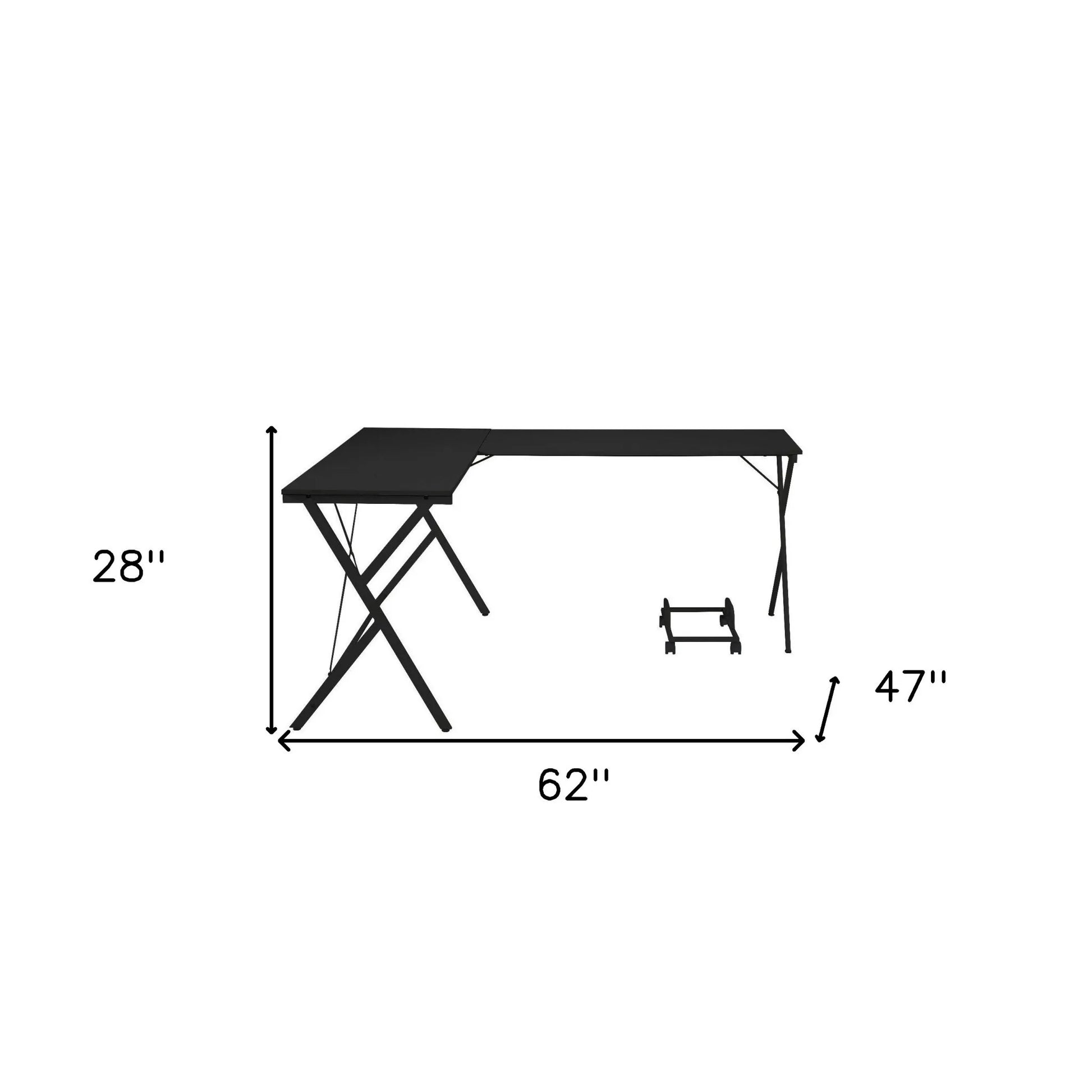 HMS 62" Modern L-Shaped Computer Desk - Loft&Timber