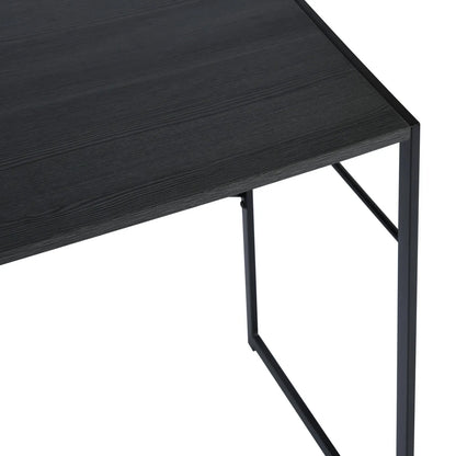 HMS 39" Brown and Black Wood and Metal Computer Desk - Loft&Timber