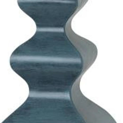 HMS Set Two 31" Distressed Teal Table Lamps White Drum Shade - Loft&Timber