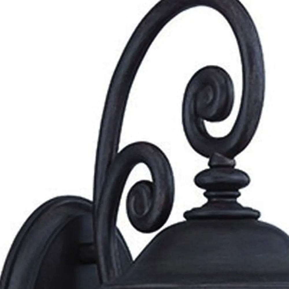 HMS Modern Matte Black Urn Shaped Wall Light E27/LED - Loft&Timber
