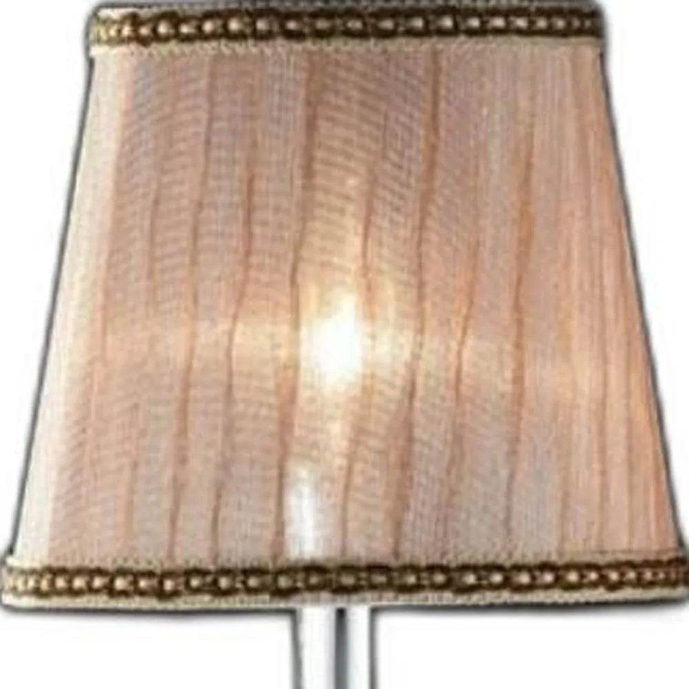 HMS Dual Light Hanging Wall Sconce Silver and Pink Faux Crystal Wall Lamps - Loft&Timber