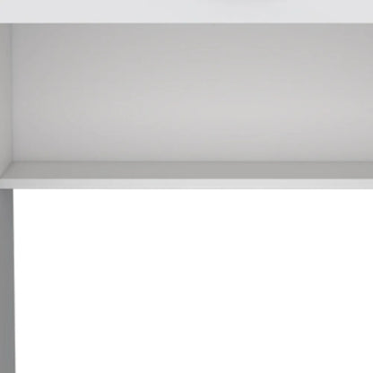 HMS 32" White Wood Computer Desk - Loft&Timber