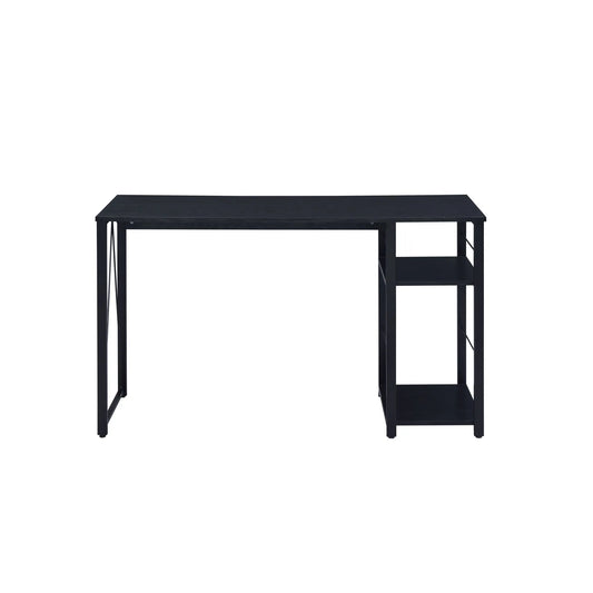 HMS 47" Simple Design Black Wooden Desk - Loft&Timber