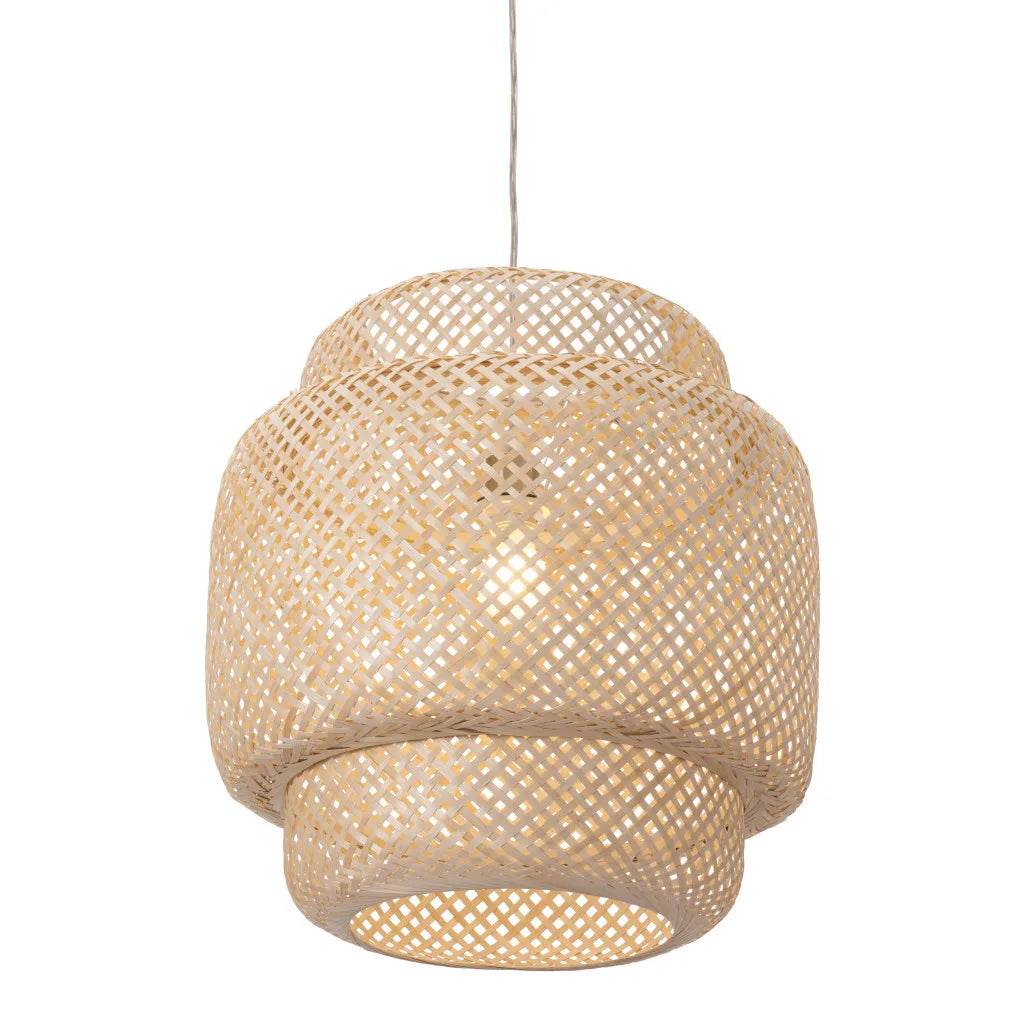 HMS Natural Boho Weave LED Ceiling Lamp - Loft&Timber