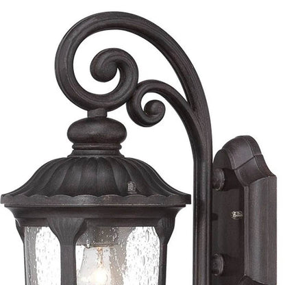 HMS Warm White Black Cast Aluminum Glass Lantern - Loft&Timber