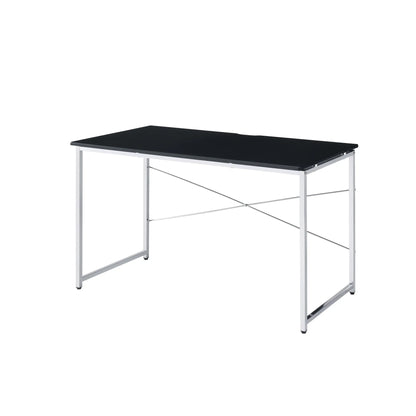 HMS 47" Black and Silver Computer Desk - Loft&Timber