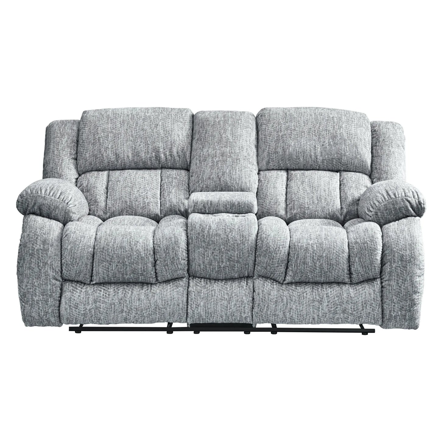 HMS 77" Light Gray Manual Reclining Loveseat - Loft&Timber