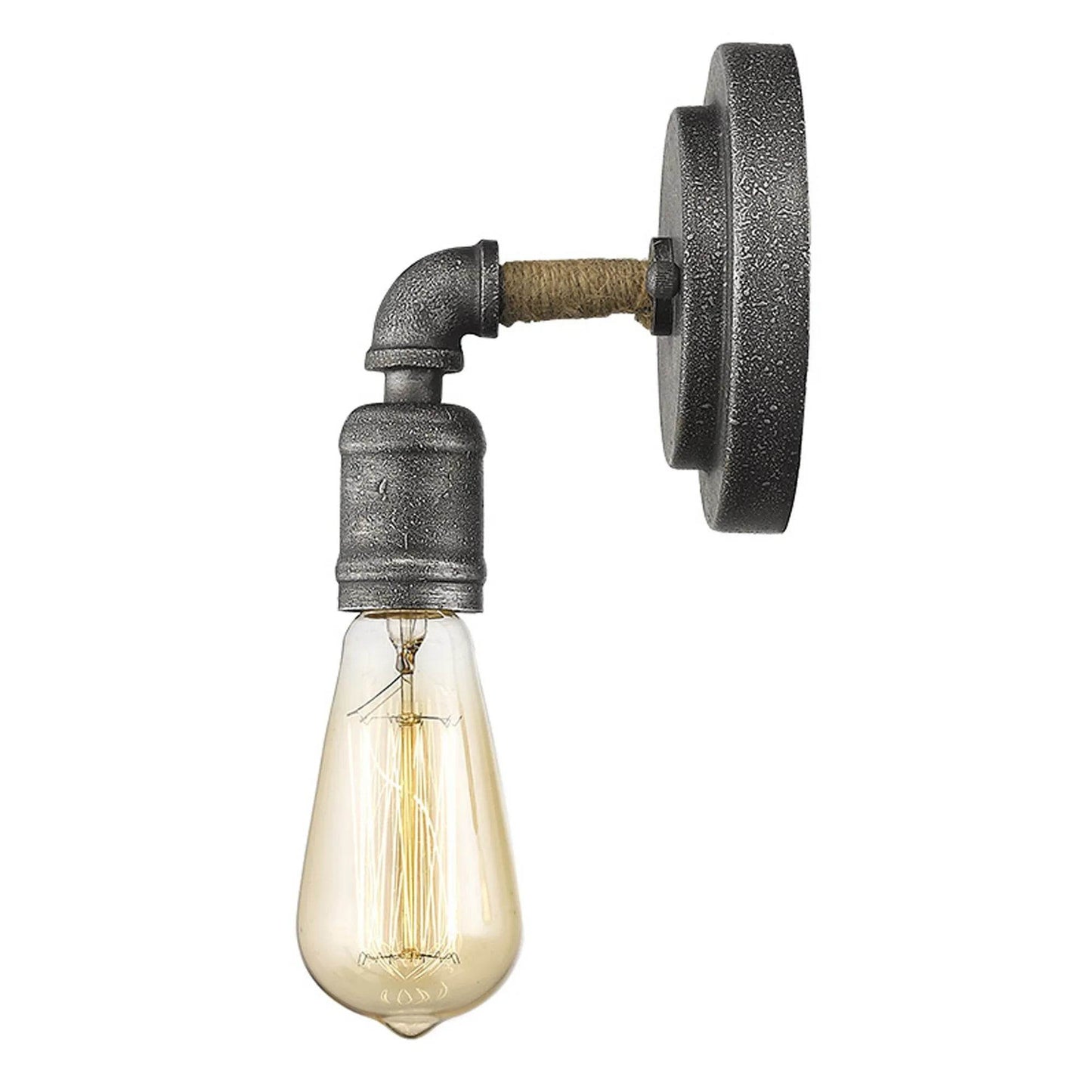 HMS Modern Textured Gray Wall Sconces 220V LED Wall Lamps with Warm White Light - Loft&Timber