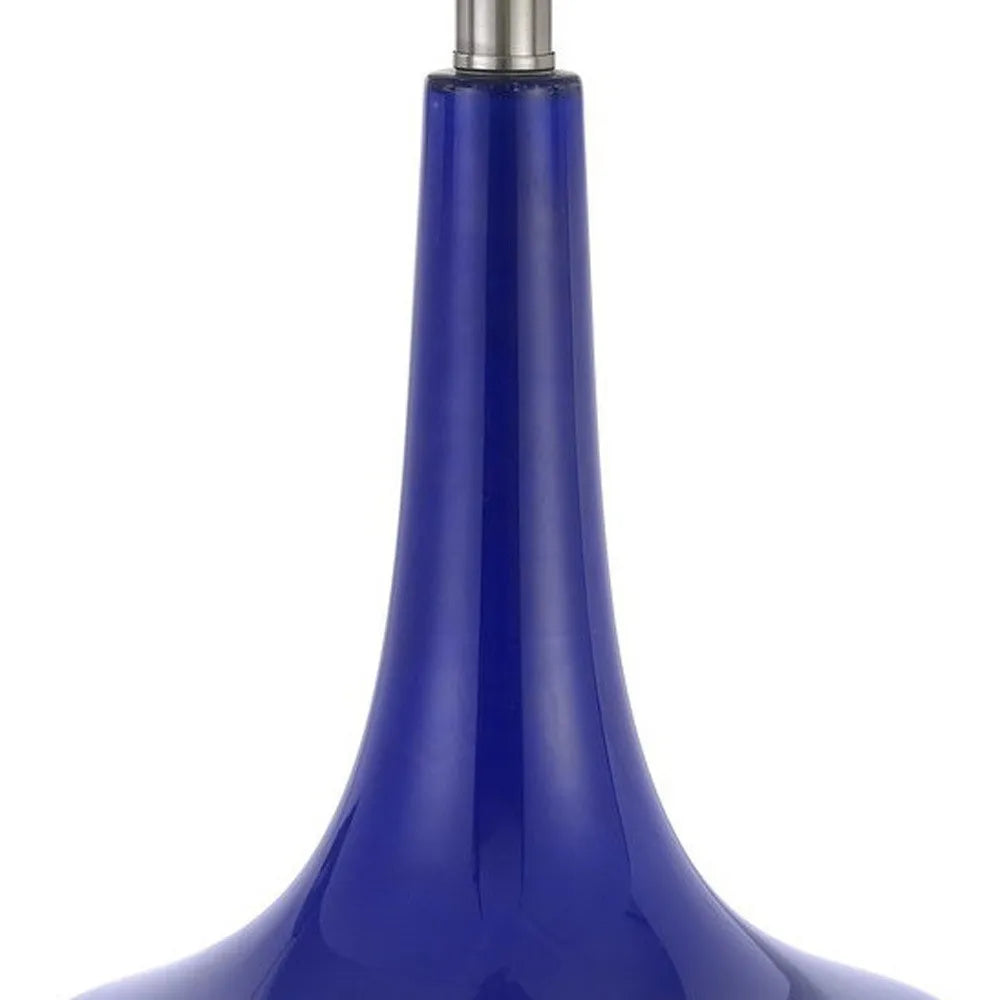 HMS European Modern Design Set of Two 26" Silver Metal LED Desk Lamps with White Globe Shade Crystal Body Bedside Table Lamps - Loft&Timber