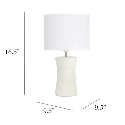 TD Simple Designs Ceramic Hourglass Table Lamps - Loft&Timber