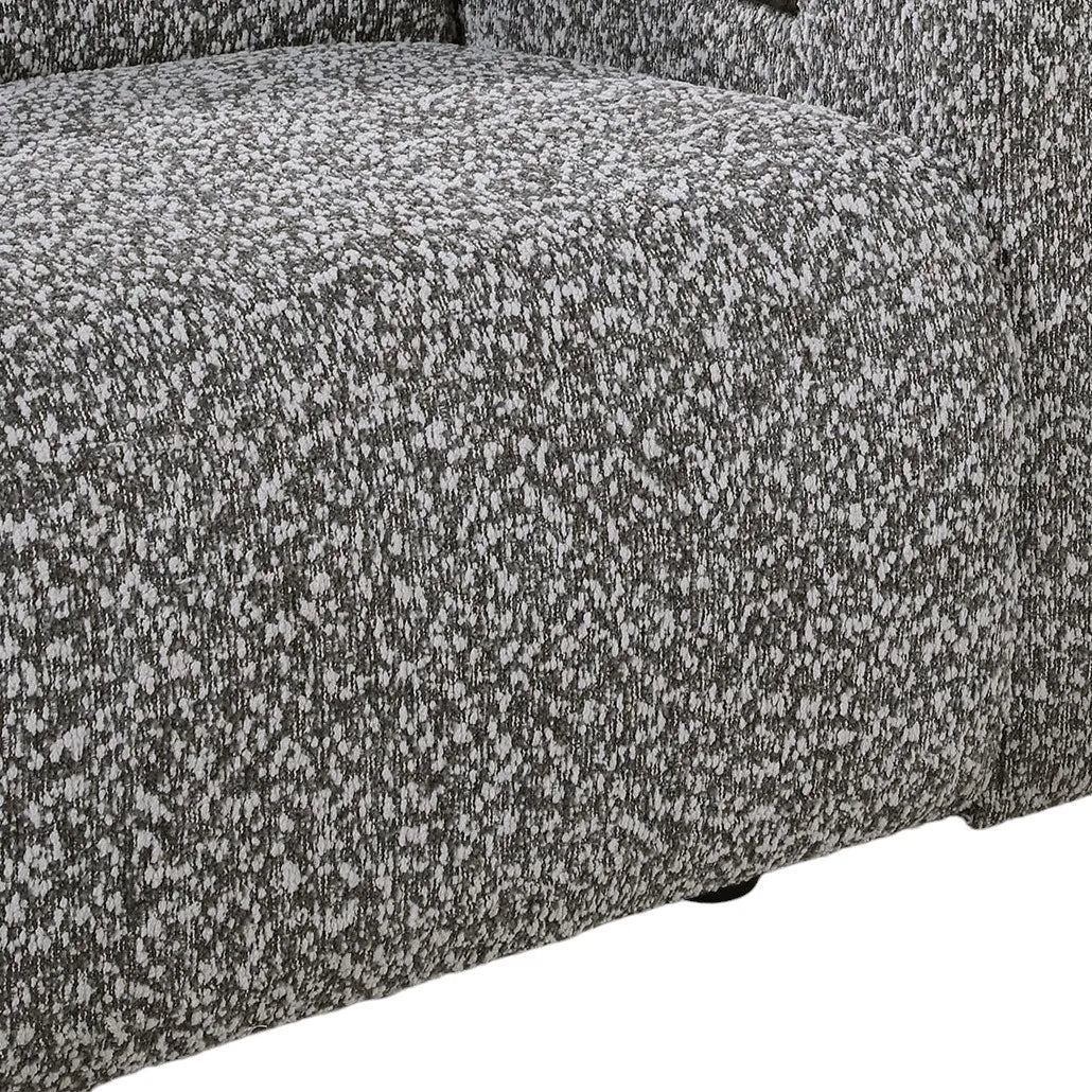 HMS 63" Dark Gray Silver Power Reclining Loveseat - Loft&Timber