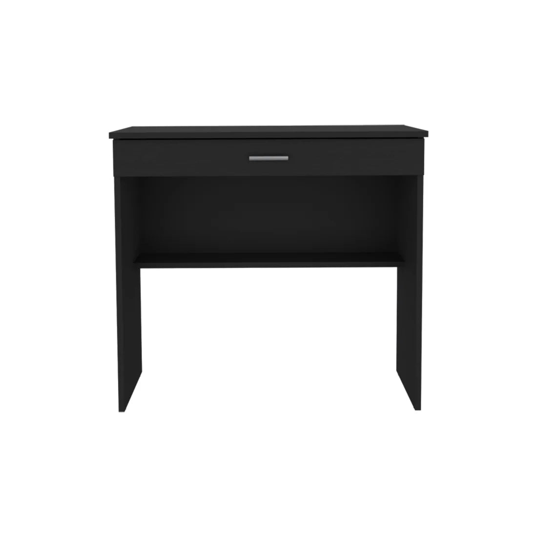 HMS 32" Black Wood Computer Desk with Drawer - Loft&Timber