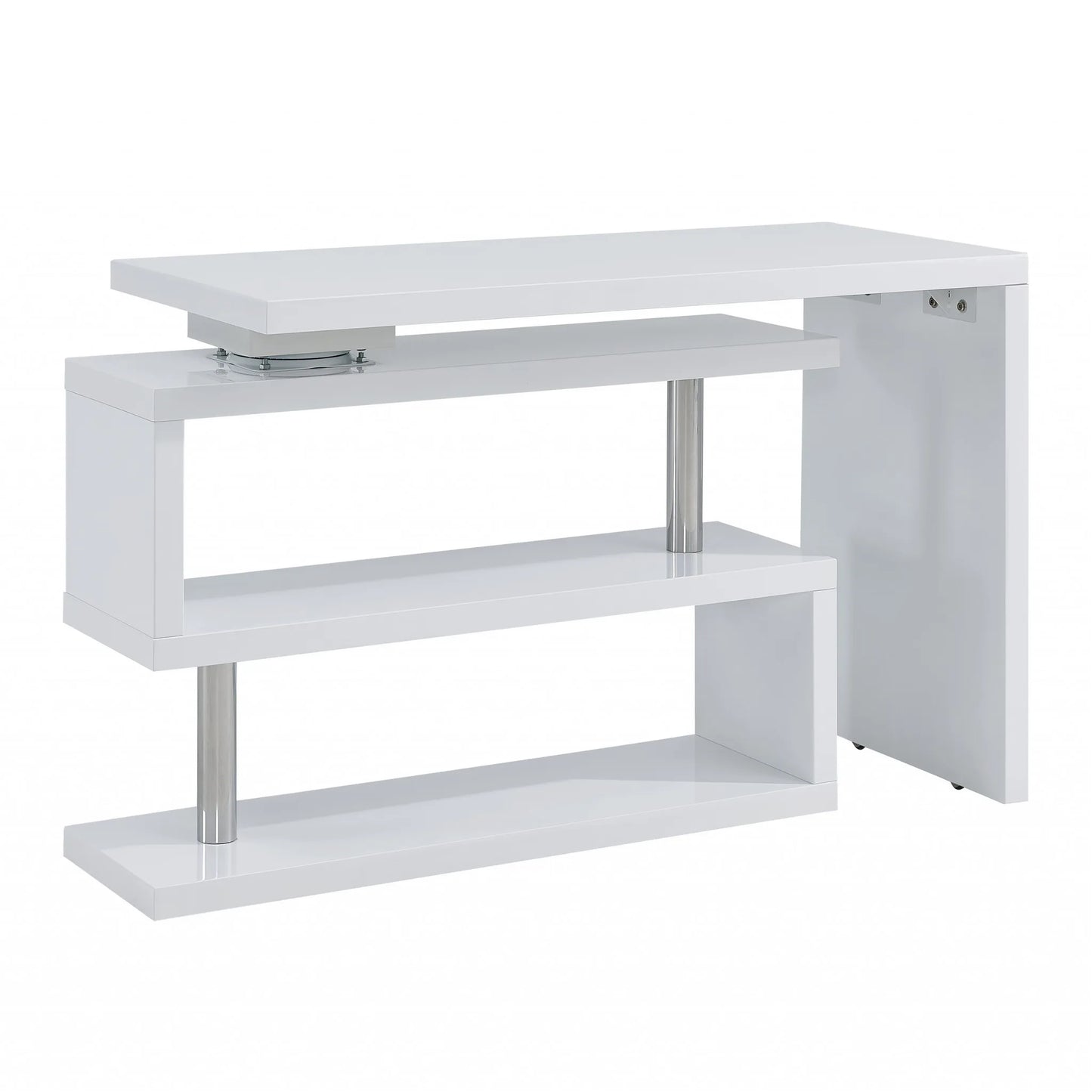 HMS 45" Solid Wood White Corner Desk - Loft&Timber