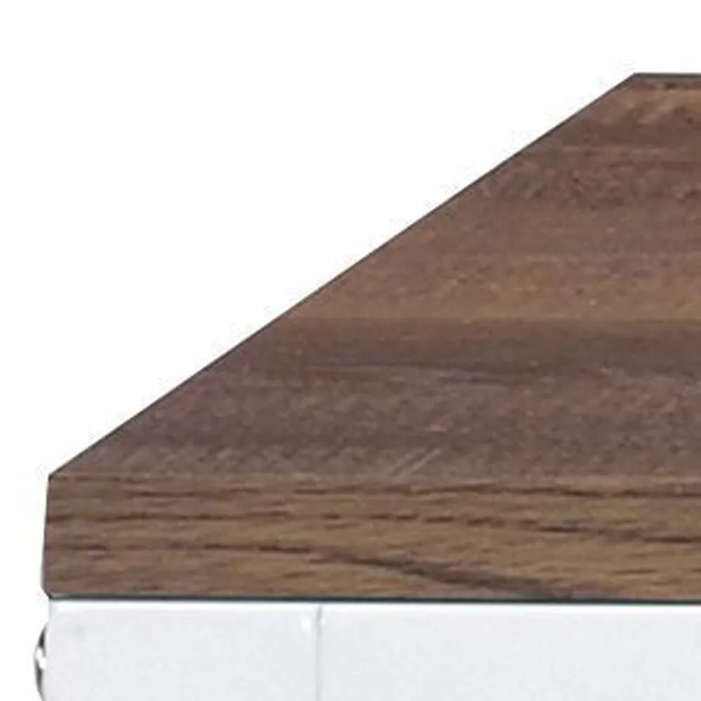 HMS 47" Brown and White Computer Desk - Loft&Timber