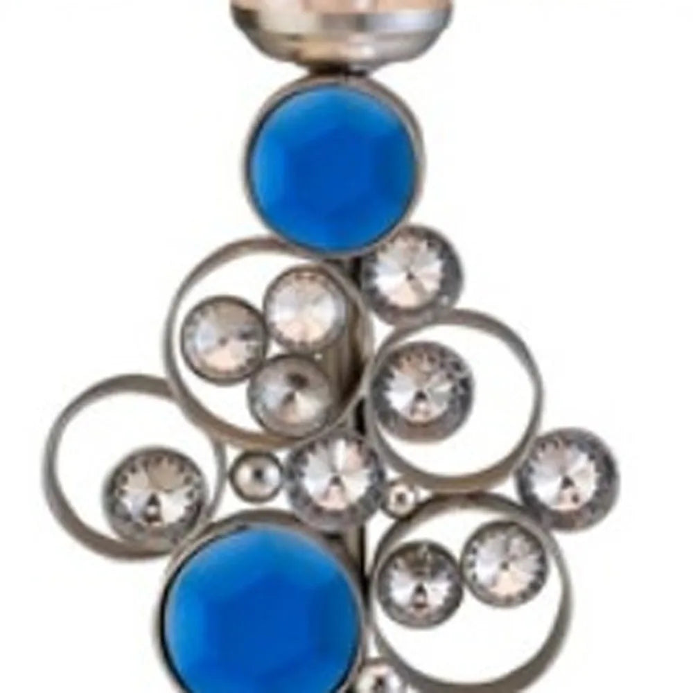 HMS 21" Silver Bedside Table Lamps with White Shade - Loft&Timber