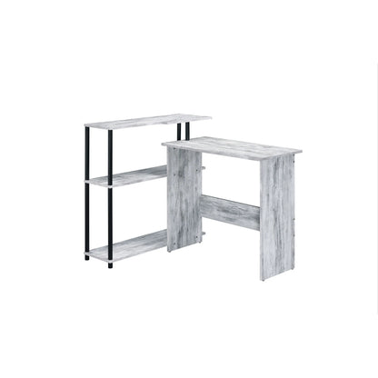 HMS 39" Antiqued White L-Shaped Writing Desk - Loft&Timber