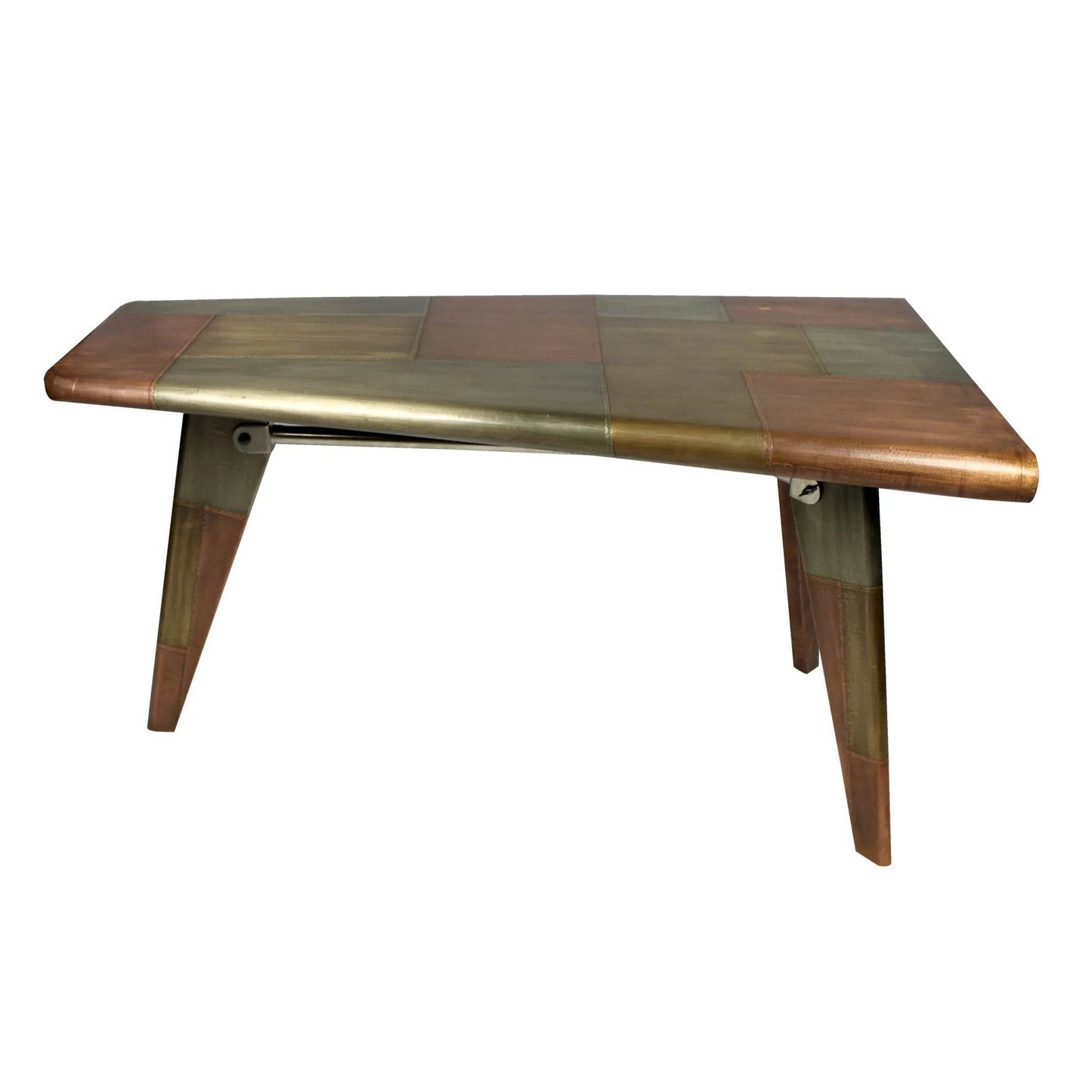 HMS 55” Copper Aluminum Writing Desk - Loft&Timber