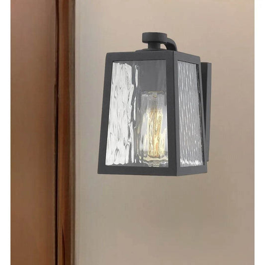 HMS Matte Black Glass Panels for Outdoor Wall Light Premium Wall Lamps - Loft&Timber