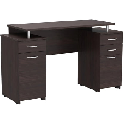 HMS Espresso 43" Adjustable Computer Desk with Four Wooden Drawers - Loft&Timber