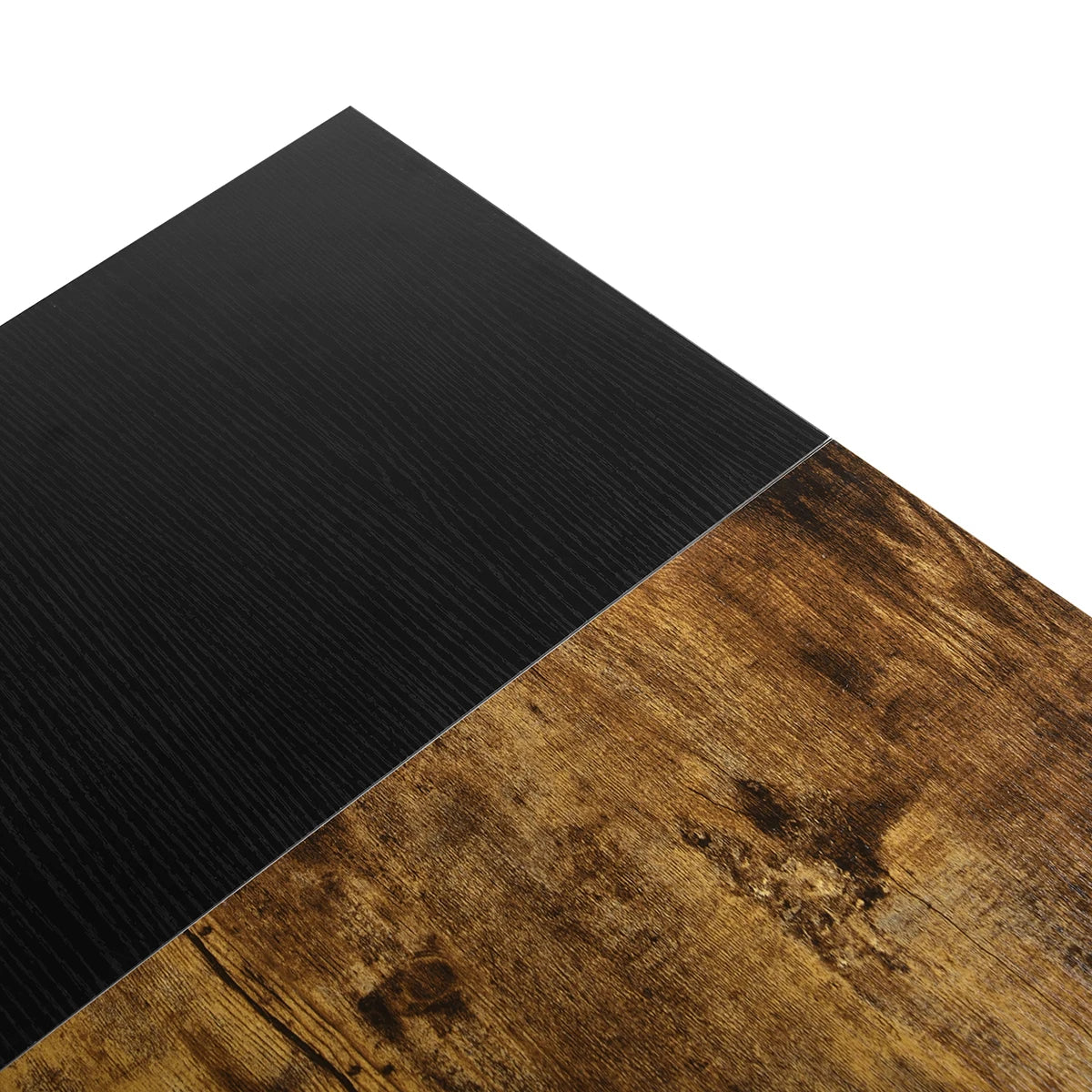 HMS 43" Brown and Black Wood and Metal Computer Desk - Loft&Timber