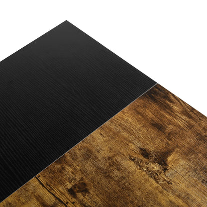 HMS 43" Brown and Black Wood and Metal Computer Desk - Loft&Timber