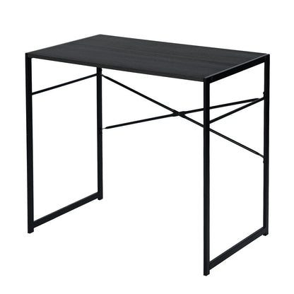 HMS 39" Brown and Black Wood and Metal Computer Desk - Loft&Timber