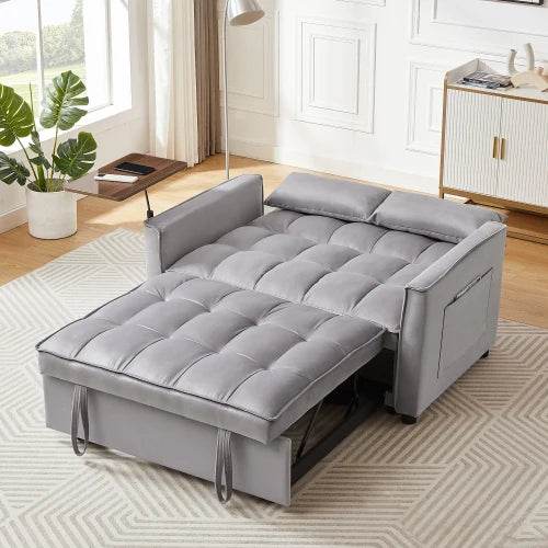 FCJ Velvet Loveseat Sleeper Sofa - Loft&Timber