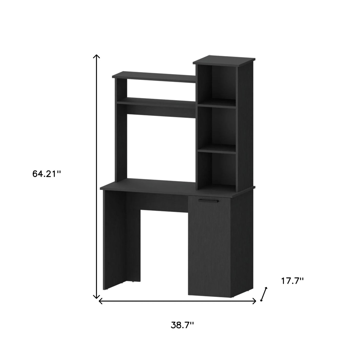 HMS 39" Black Computer Desk - Loft&Timber