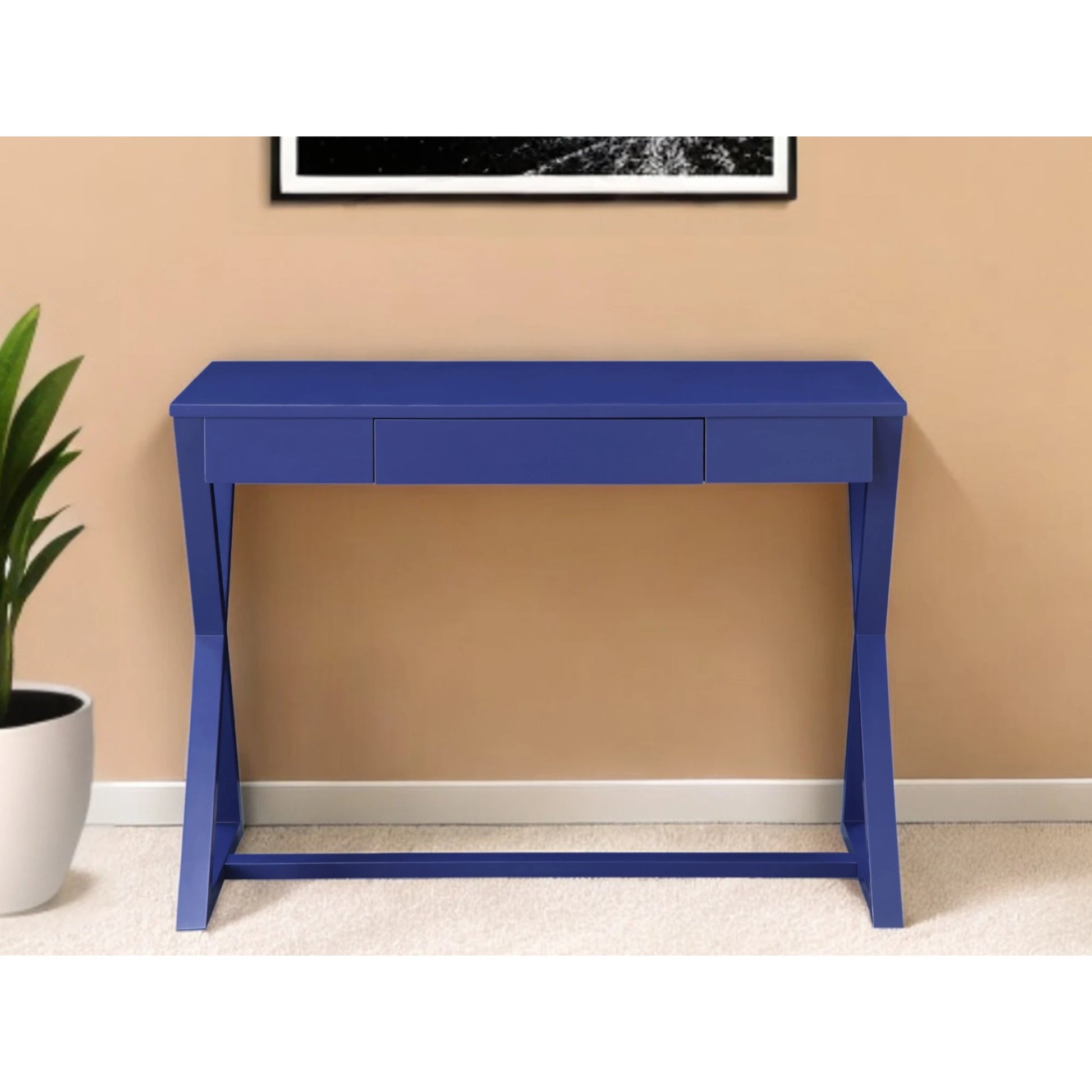 HMS 42" Blue Desk - Loft&Timber