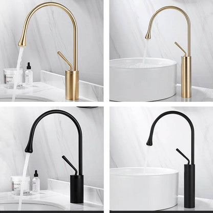 Brushed Gold Basin Faucet - Loft&Timber