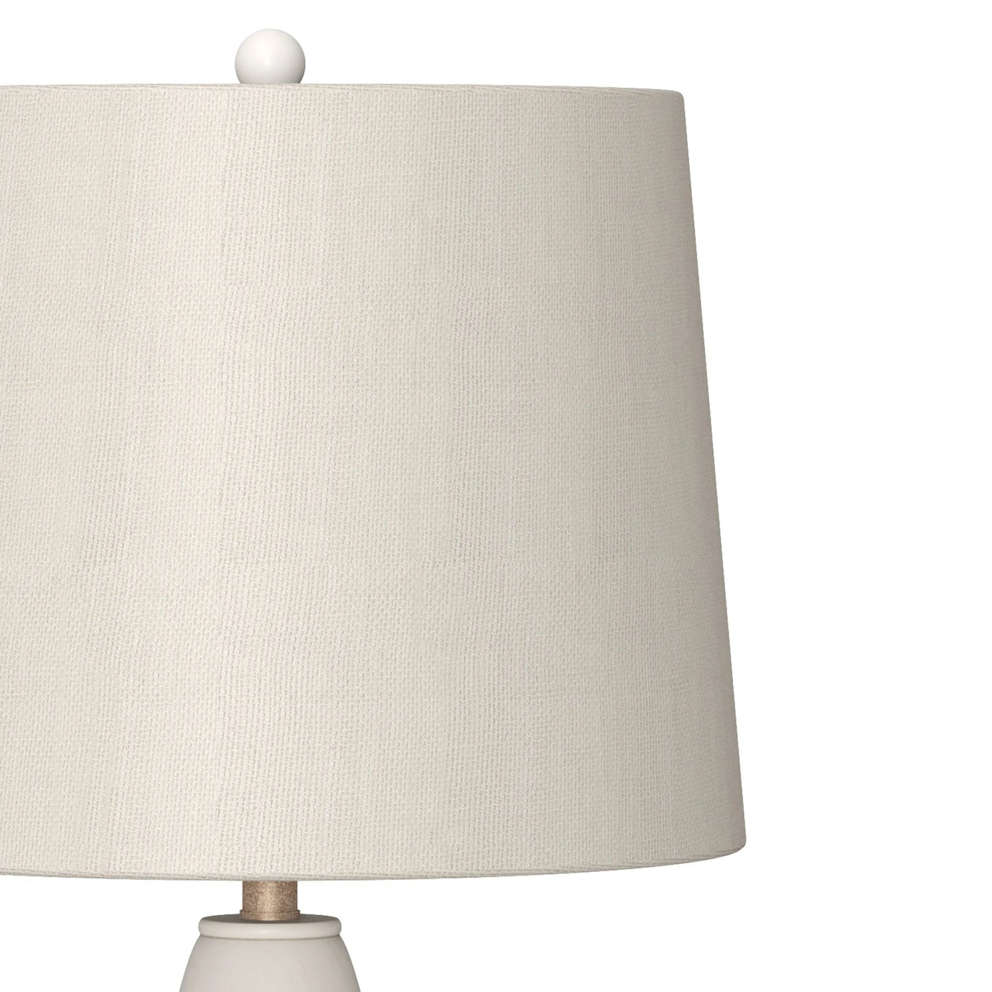 HMS Set of Two 27" Novelty Table Lamps Natural White and Blue Coastal Style with Off-White Empire Shade - Loft&Timber