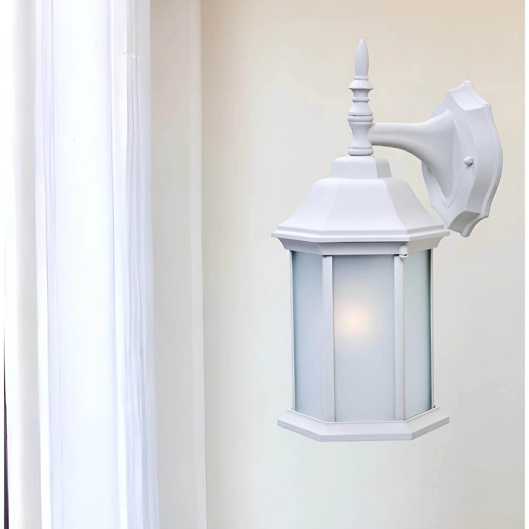 HMS Outdoor Wall Lamps White Frosted Glass - Loft&Timber