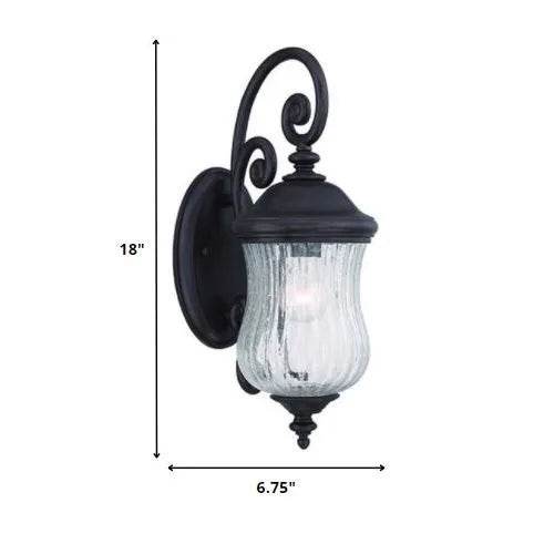 HMS Modern Matte Black Urn Shaped Wall Light E27/LED - Loft&Timber