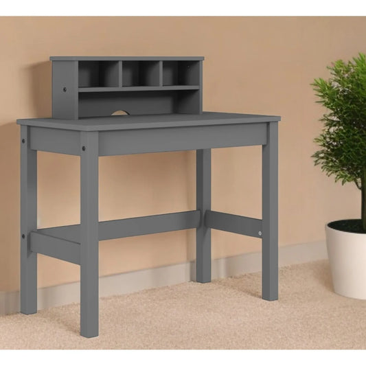 HMS 35" Gray Desk - Loft&Timber