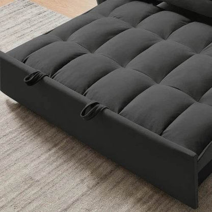 Black FCJ Loveseat Futon - Loft&Timber