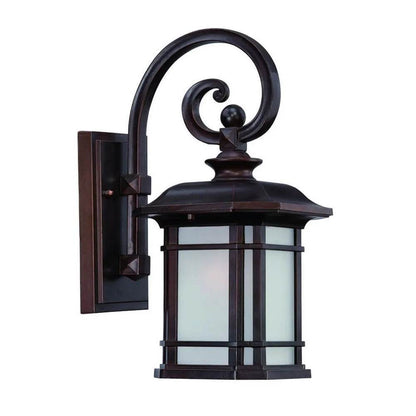 HMS Antique Bronze Frosted Linen Glass Lantern Wall Light - Loft&Timber