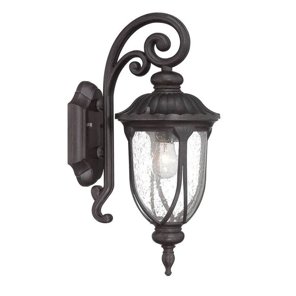 HMS Warm White Black Cast Aluminum Glass Lantern - Loft&Timber